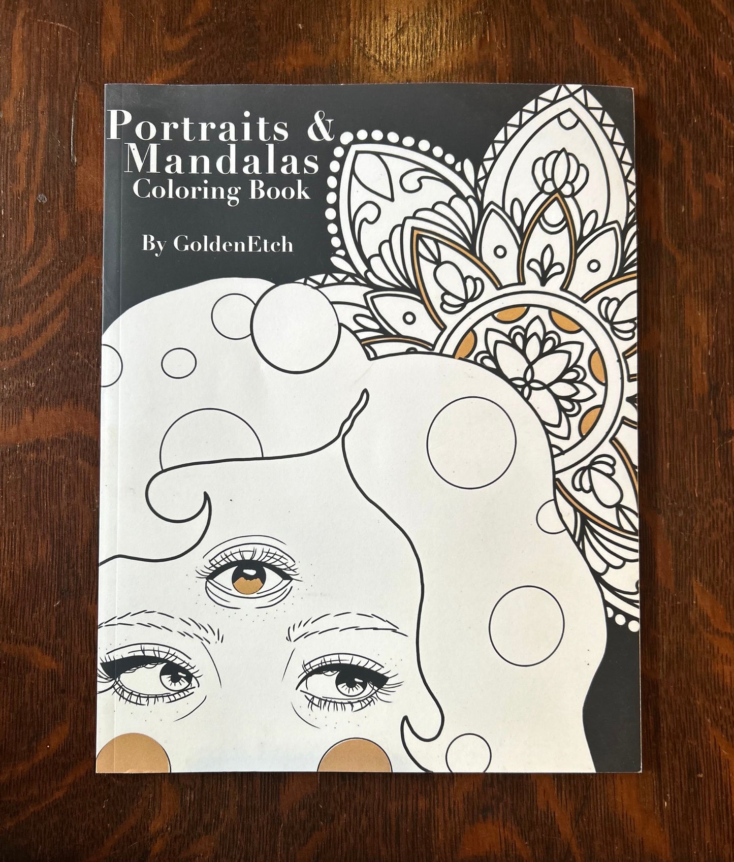 Portraits & Mandalas Coloring Book