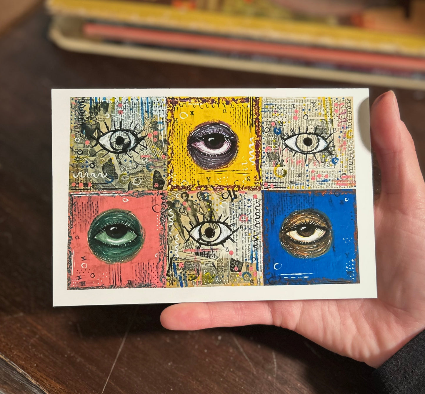"Ojitos" Mini Glossy Print